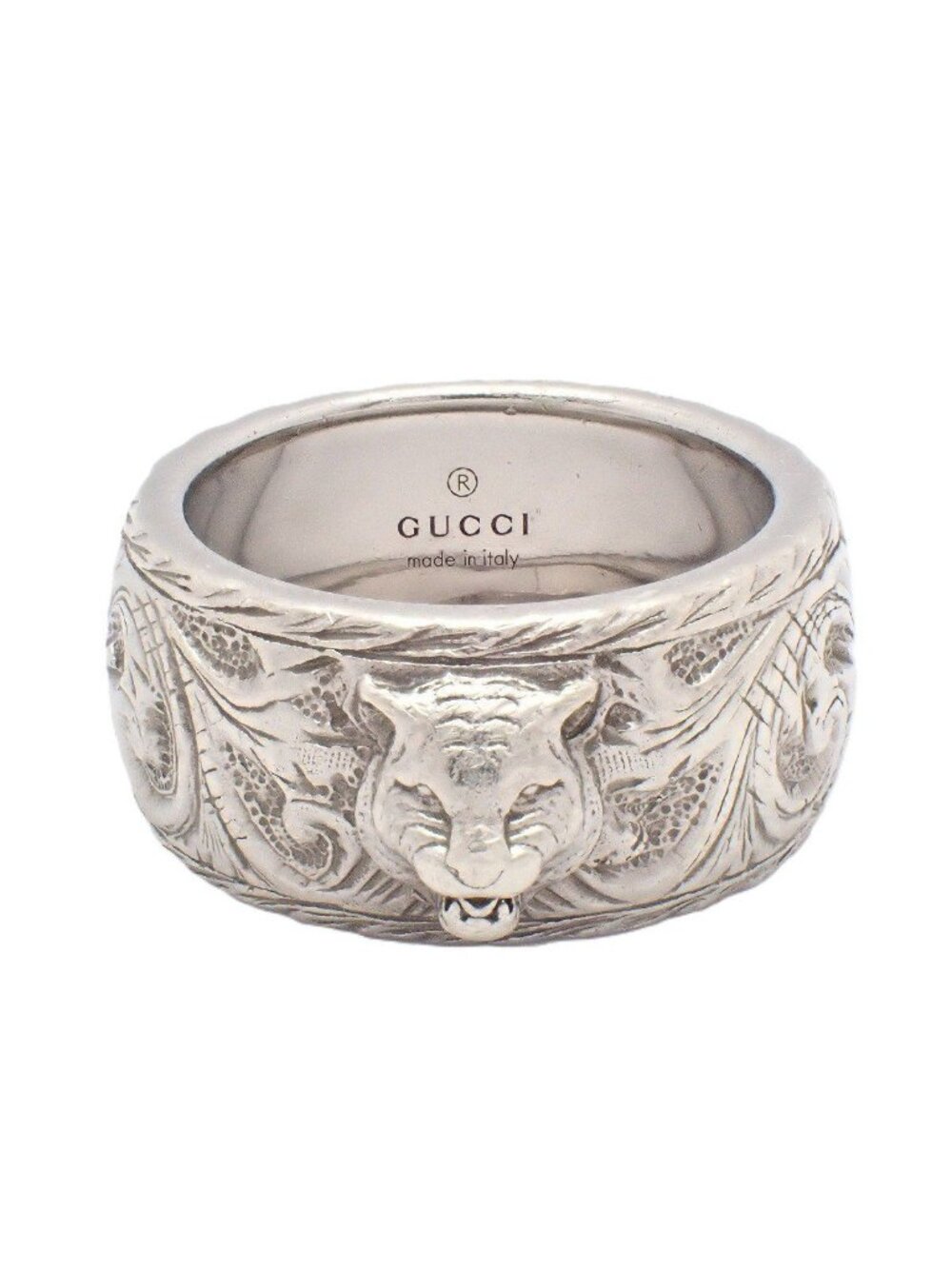 Gucci Cat Head Ring 925 Sterling Silver